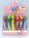 Cute cartoon creative silicone headband sequined six-color ballpoint pen Item Picture
